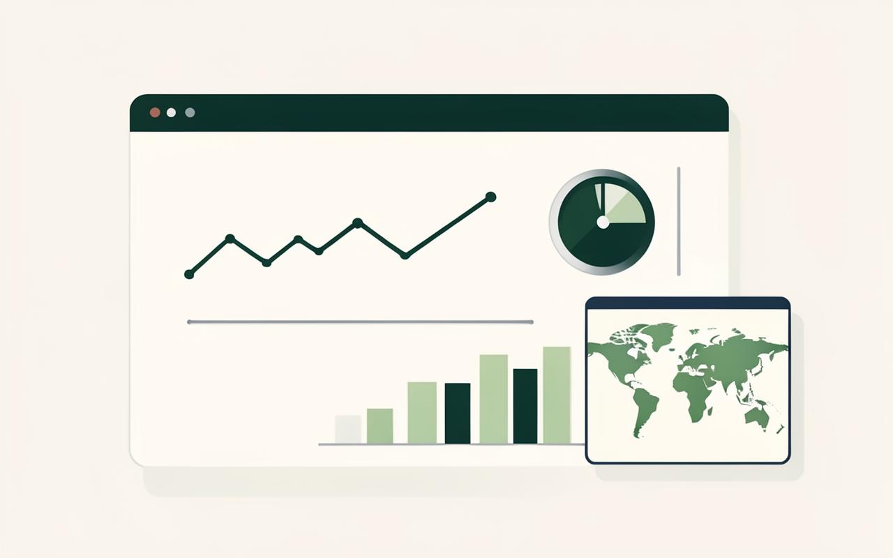 Ilustração de um painel de monitoramento da Precisa Cloud
